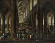 Neeffs Peeter II and Francken Frans III Interior of the Cathedral in Antwerp - Hermitage